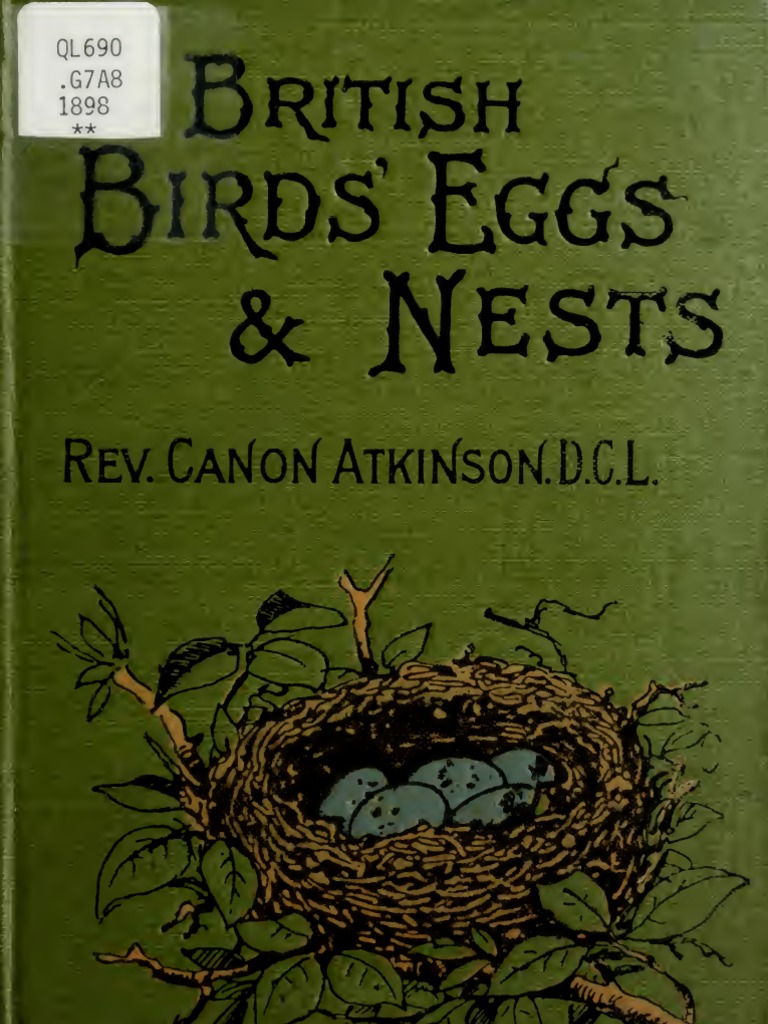 (1898) British Birds' Eggs and Nests Popularly Described PDF Birds Nest