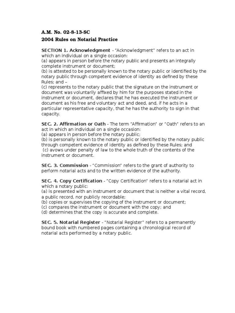 Notary Summary PDF Notary Public Signature