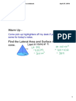 Volume of Prisms and Cylinders Notes