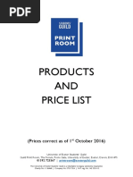 Price List | PDF