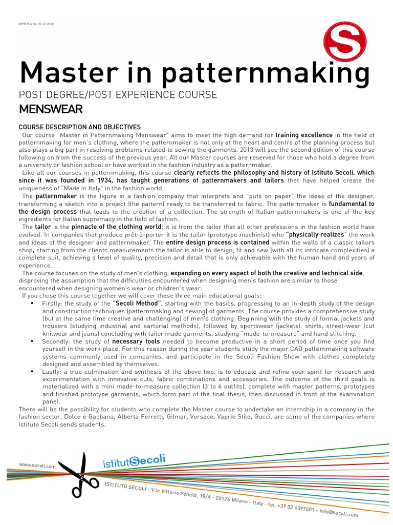 Master Patternmaking Menswear | PDF | Suit (Clothing) | Fashion