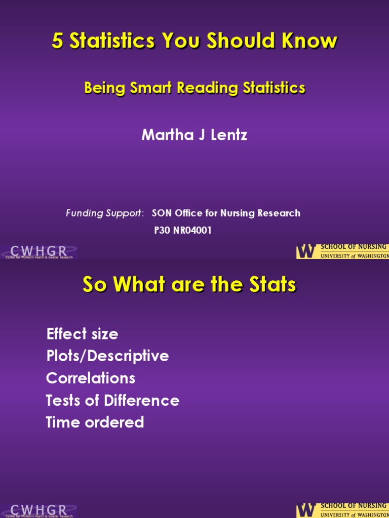 Slides Five Stats To Know 2014-04-04 Slides | PDF | Effect Size ...
