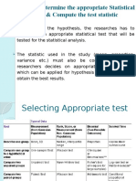 STEP 3: Determine The Appropriate Statistical Test & Compute The Test Statistic