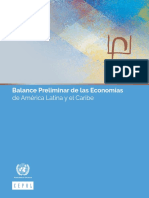 CEPAL. Balance Preliminar Economia América Latina Dic. 2016