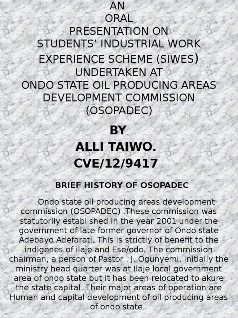 Student Industrial Training Experience Pdf Engineering Science