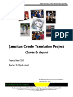 Jamaican Creole Bible Update (April - June 2010)