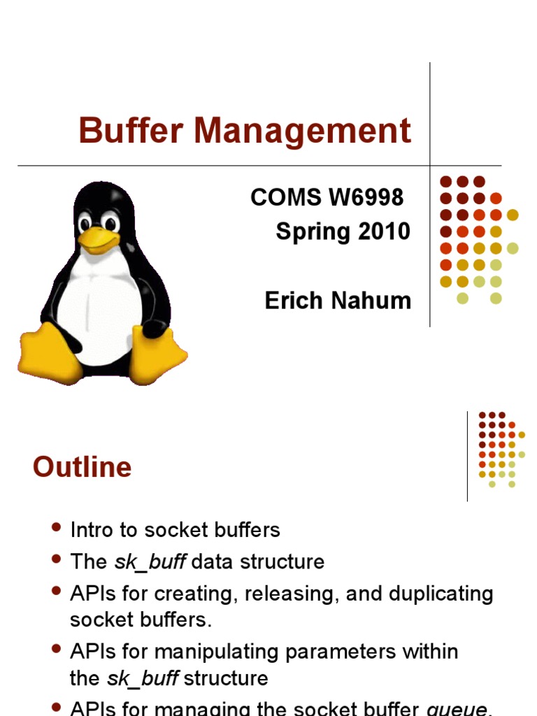 Understanding sk_buff in Linux Networking | PDF | Network Socket ...