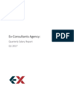 Ex-Consultants Agency: Quarterly Salary Report