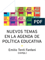 Nuevos Temas Agenda Politica Educativa