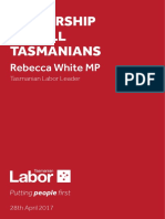 Leadership For All Tasmanians