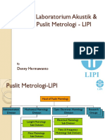 Lab Akustik Vibrasi Puslit Metrologi LIPI