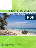Statistik Daerah Kota Sabang 2013 PDF