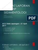 Format Laporan Fieldtrip Sedimentologi