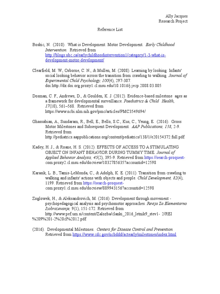 Reference List | PDF | Wellness | Science & Mathematics