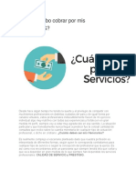 Cuánto Debo Cobrar Por Mis SERVICIOS