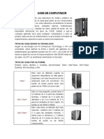 Case de computador: tipos y componentes