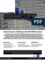 Brussels EU School 2017 Flyer PDF