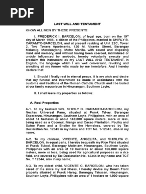 Last Will and Testament v3