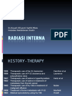 Dr. Aisyah Elliyanti SpKN, Mkes Nuclear Medicine Therapy History