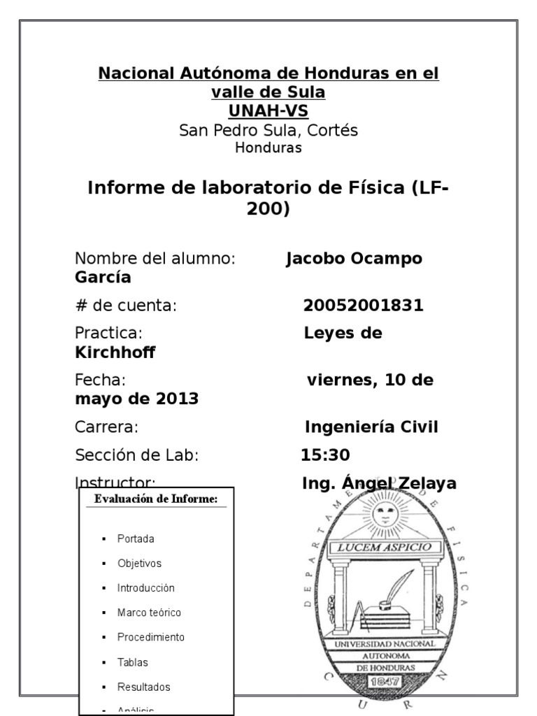 9 leyes de kirchhoff.docx Voltage Electrical
