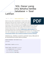 5 Query SQL Dasar Yang Harus Kamu Ketahui Ketika Belajar Database