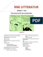 Moderne Litteratur Genrebrud Og Genrehybrider