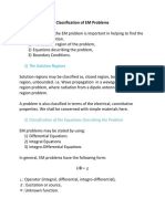 Clasification of EM Problem