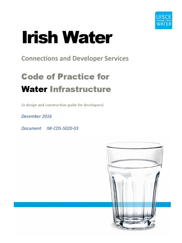 Code of Practice for Water Supply Drinking Water Water Supply Network
