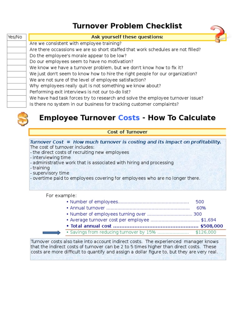 Employee Turnover Solutions Guide | PDF | Turnover (Employment ...