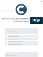 Strategic Management of Resources (SMR) Practice Questions - APICS CPIM