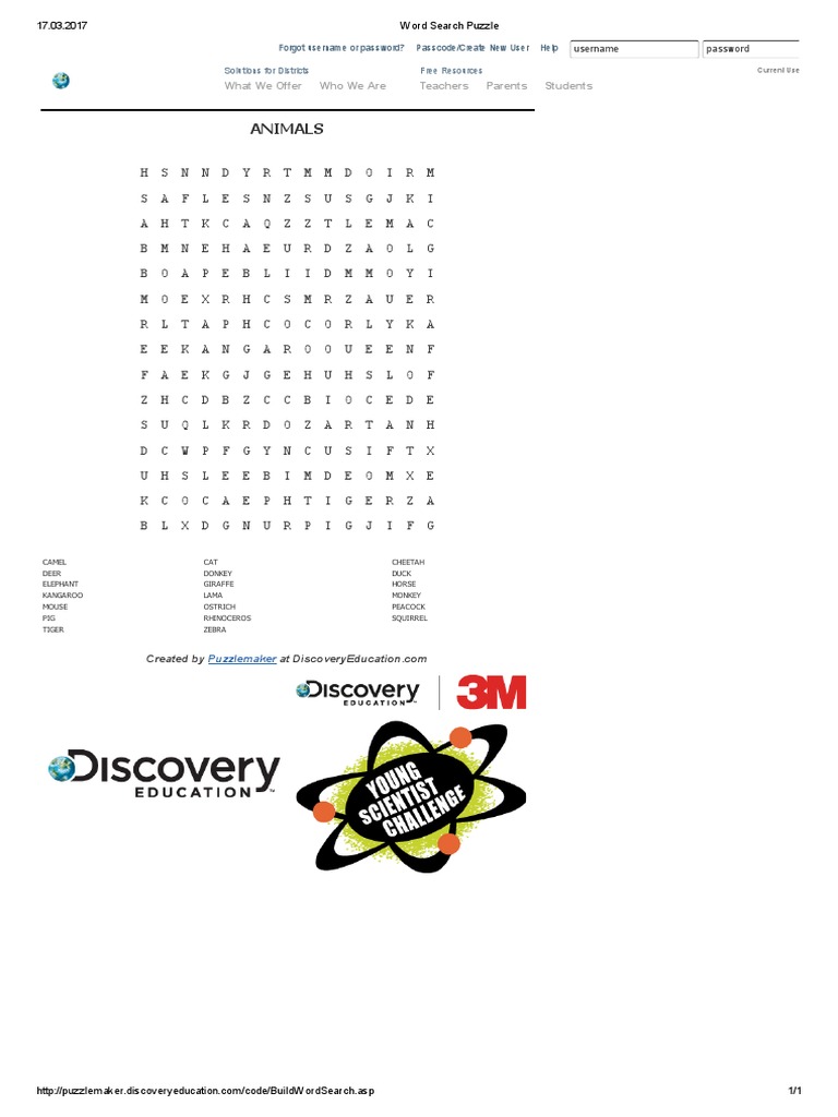 Word Search Puzzle | PDF | Computing And Information Technology