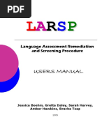 Download LARSP Student Manual by R  SN346655433 doc pdf