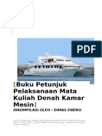 Buku Petunjuk Pelaksanaan Mata Kuliah Denah Kamar Mesin