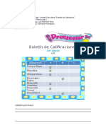 Boletin Preescolar