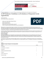 Practice Guidelines_ ACEP Releases Guidelines on Evaluation of Suspected Acute Appendicitis - American Family Physician