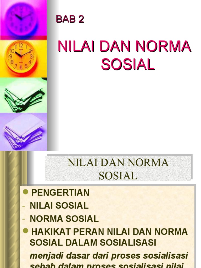 Pengertian Nilai Dan Norma