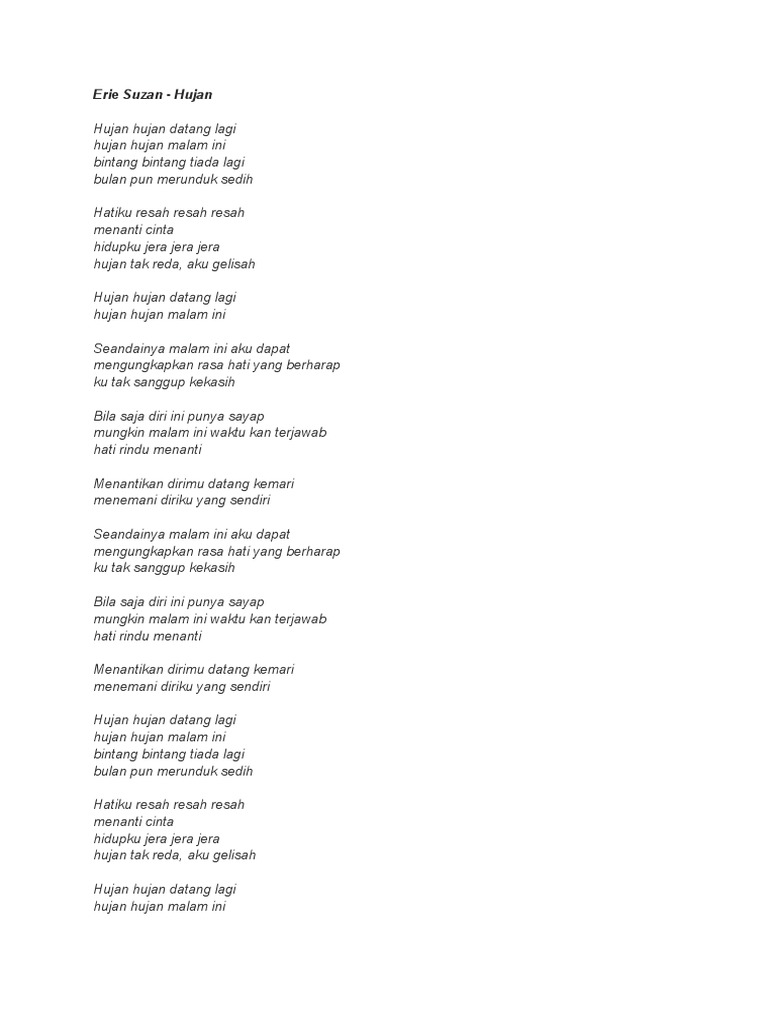 Bunda Erie Susan Lirik Lagu Arsia Lirik