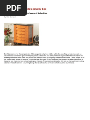 Treasured Chest Build a Jewelry Box