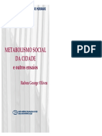 Metabolismo Social Da Cidade e Outros Ensaios PDF