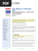 The Magic of Thinking Big Summary