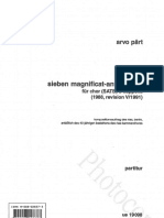 Pärt Arvo - 7 Magnificat Per Coro PDF