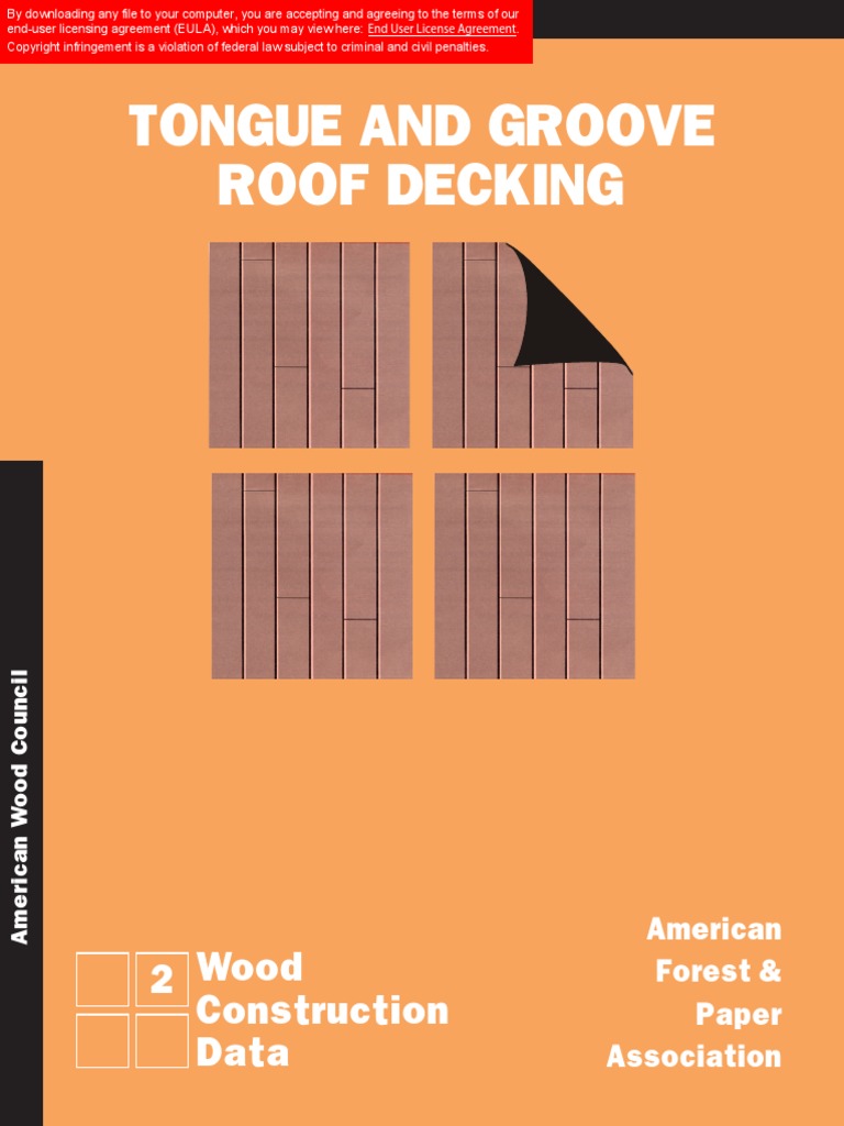 WCD 2 - Tongue and Groove Roof Decking | PDF | Lumber | Bending