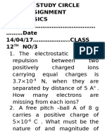 The Electrostatic Force of Repulsion Between Two Positively Charged Ions Carrying Equal Charges is 3