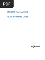 MD/MSC Nastran 2010 Quick Reference Guide