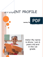student profile assignment