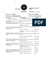 APPENDIX 4 - Candidates Observation Sheet 1