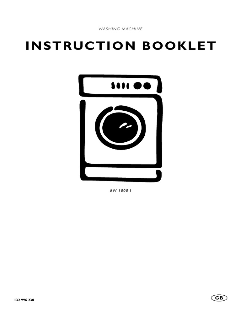 Washing machine manual.pdf Washing Machine Laundry