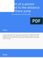 Height of A Person Compared To The Distance of There Jump