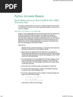 Python Unicode Objects