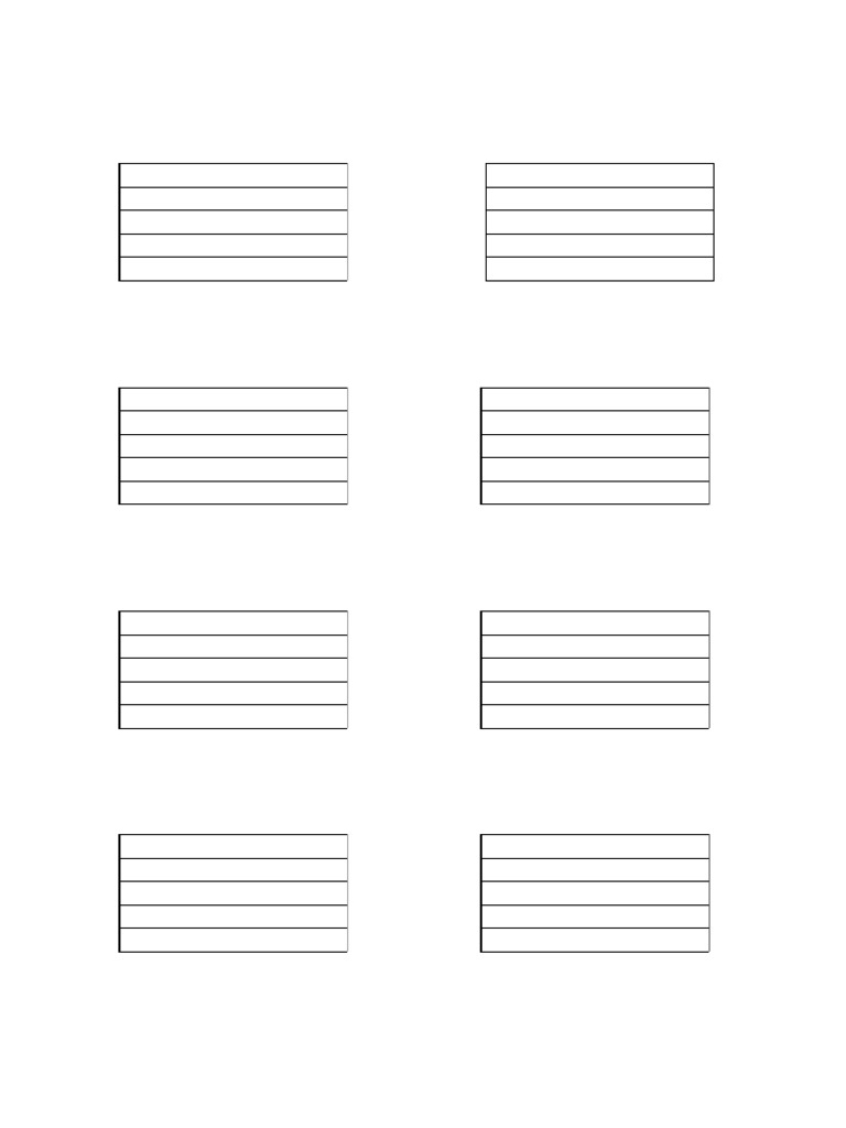 Plantilla Diagramas de Acordes (Blanco)